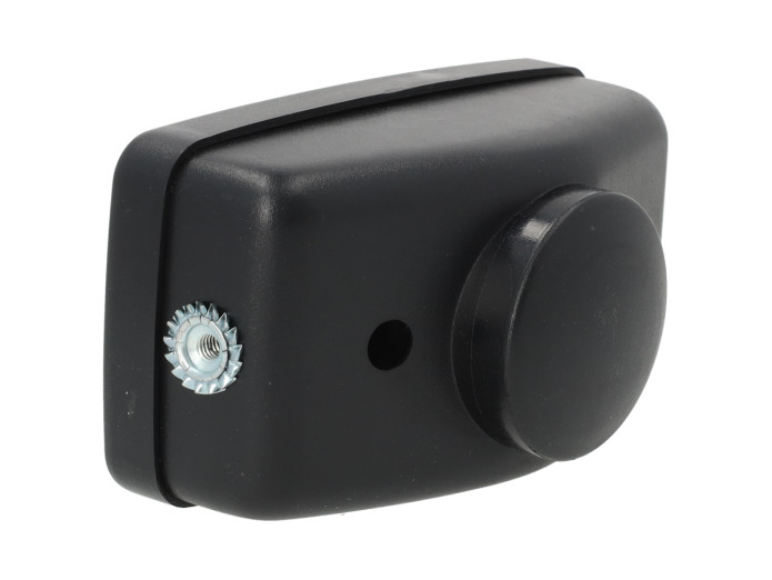 Koplamp vierkant 142mm zwart GUIA met geel glas